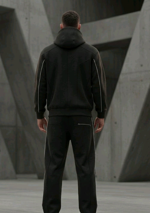 NIZZ DROP 01 Black Asymmetrical Tracksuit